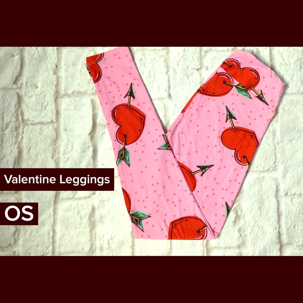 Lularoe Vintage Valentine Leggings